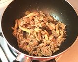きのこと豚肉☆胡麻レモン炒め作り方4写真