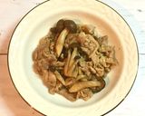 きのこと豚肉☆胡麻レモン炒め作り方5写真