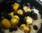 栗と黒豆の炊き込みご飯作り方5写真