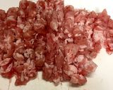 焼肉であまった肉で サムジャン麻婆豆腐作り方1写真