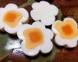お弁当に♪お花と三つ葉のゆで卵♥作り方6写真