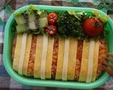 ストライプオムライス弁当作り方5写真