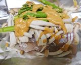 鱈とアスパラの味噌バターマヨのホイル焼き作り方3写真