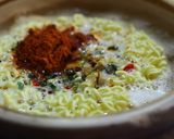 たまごとチーズの辛ラーメン作り方2写真