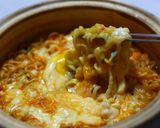 たまごとチーズの辛ラーメン作り方7写真