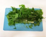 蒸し鶏と、ねぎと水菜とザーサイのサラダ作り方2写真