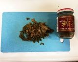 蒸し鶏と、ねぎと水菜とザーサイのサラダ作り方3写真