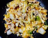 辛ラーメンde豚キムチ作り方1写真