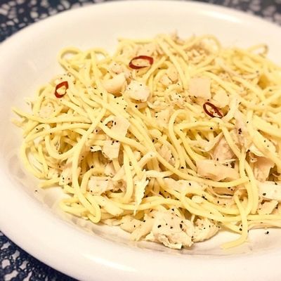 80カロリー！油無しのペペロンチーノ風 by なむい 【クックパッド