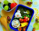 キャラ弁 海苔弁でうさちゃんのお月見弁当作り方9写真