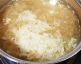 モロヘイヤのかき玉お味噌汁(*^▽^)/作り方3写真