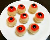 舟和のあんこ玉でハロウィン目玉☆作り方12写真