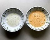 簡単キャラ弁 ハロウィン おばけ薄焼き卵作り方4写真