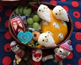 簡単キャラ弁 ハロウィン おばけ薄焼き卵作り方17写真