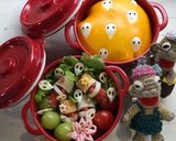 簡単】キャラ弁 おばけチップ ハロウィン作り方10写真