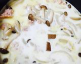 しめじ&ツナのまろやかクリームパスタ作り方3写真