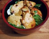 鶏胸肉のカレーマヨ丼作り方6写真