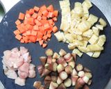 みょうがと鶏肉の田舎風炊き込みご飯作り方1写真