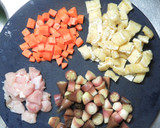 みょうがと鶏肉の田舎風炊き込みご飯作り方1写真