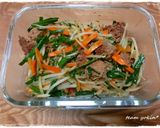 もやしとニラのひき肉炒め作り方5写真