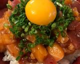 マグロとサーモンのユッケ丼作り方7写真