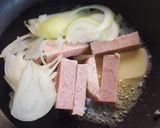 濃厚クリームソースとスパムのパスタ作り方5写真
