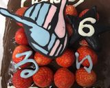 チョコケーキ☆仮面ライダービルド☆作り方14写真