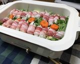 〆まで美味しい♡豚バラ大根ロール鍋作り方4写真