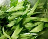 水菜ときゅうりとツナのサラダ作り方1写真