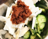 長芋ときゅうりの梅肉和え作り方1写真