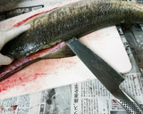 魚屋さん簡単秋鮭捌き方から筋子取り出し方作り方15写真