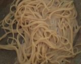 鍋の残り汁でパスタ！作り方4写真