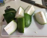 冬瓜と鶏肉のたいたん（煮浸し）作り方1写真