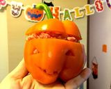 ハロウィンにピッタリ!パプリカの肉詰め!作り方6写真
