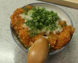 マヨぽんチキンカツ丼♪作り方7写真