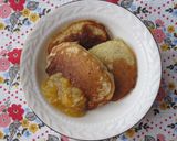 林檎こぶおろしのホットケーキ作り方4写真