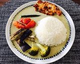 バリバリチキン（グリーンカレーと）作り方8写真