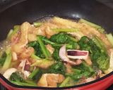 簡単 スルメイカと小松菜と油揚げの煮物作り方4写真