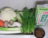 豆乳しゃぶしゃぶがカニクリームパスタに作り方1写真