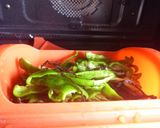 材料2つ♬　ピーマンと塩昆布のレンジ蒸し作り方3写真