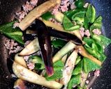 茄子とピーマンの肉味噌炒め作り方6写真