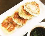 簡単 混ぜるだけ れんこんもち作り方6写真