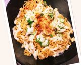 チーズとオクラの焼きそば風辛ラーメン！作り方7写真