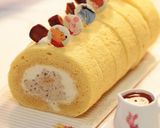 たっぷりハニーマロンのロールケーキ作り方42写真