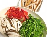 ピーマンと平天のしょうが醤油炒め作り方1写真