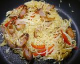 簡単！ウィンナーとキャベツのカレー炒め作り方2写真