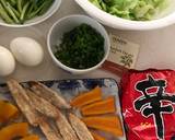 辛ラーメン☆ごぼう茶で根菜ラーメン作り方1写真