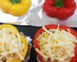 パプリカカップの♥お豆腐クリームグラタン作り方6写真