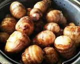 里芋の串 生姜味噌のせ作り方1写真