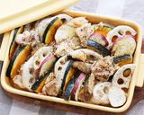 グリラーで　根菜と鶏肉のオーブン焼き作り方5写真
